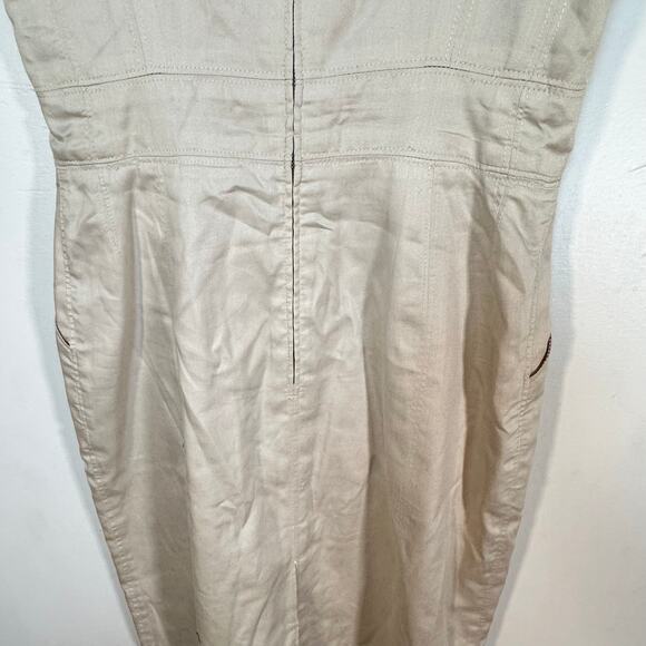 Marc Jacobs khaki sleeveless dress womans size 2 preppy capsule neutral - Picture 9 of 14